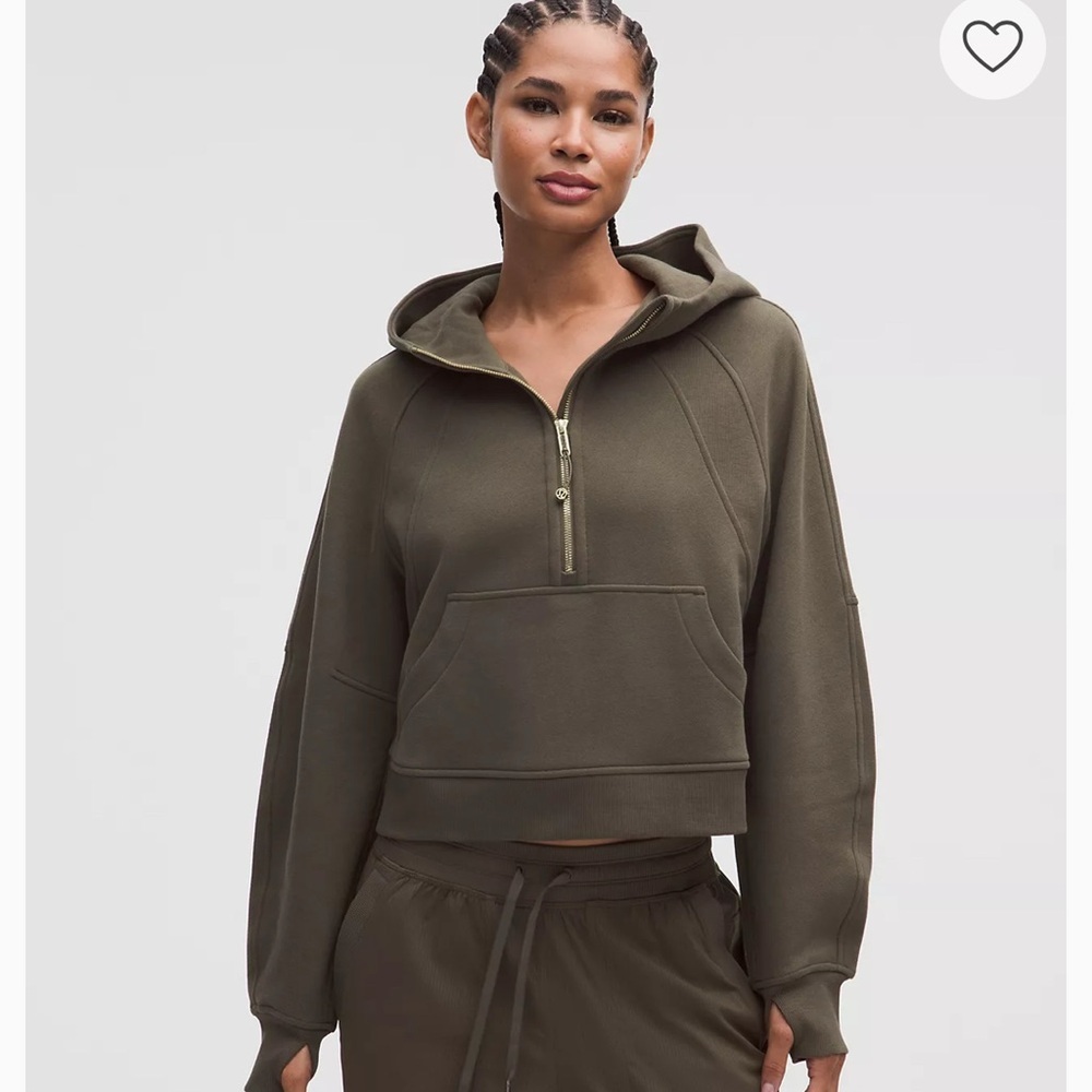 Rare Gold Lululemon Athletica Green Zip-Up Jacket